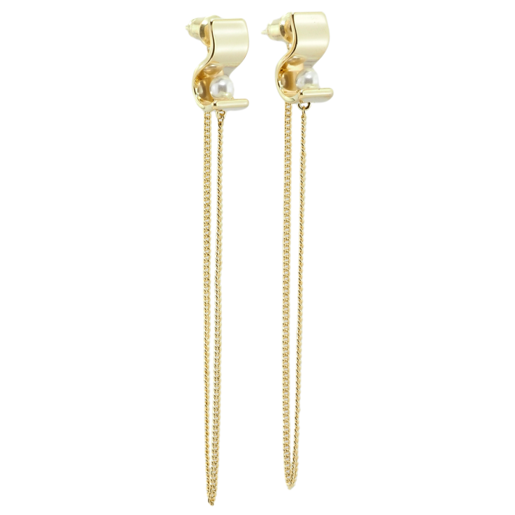 Сережки Xuping QQMM Позолота 14K пусети Декоративні підвіски з ланцюжками фото №23