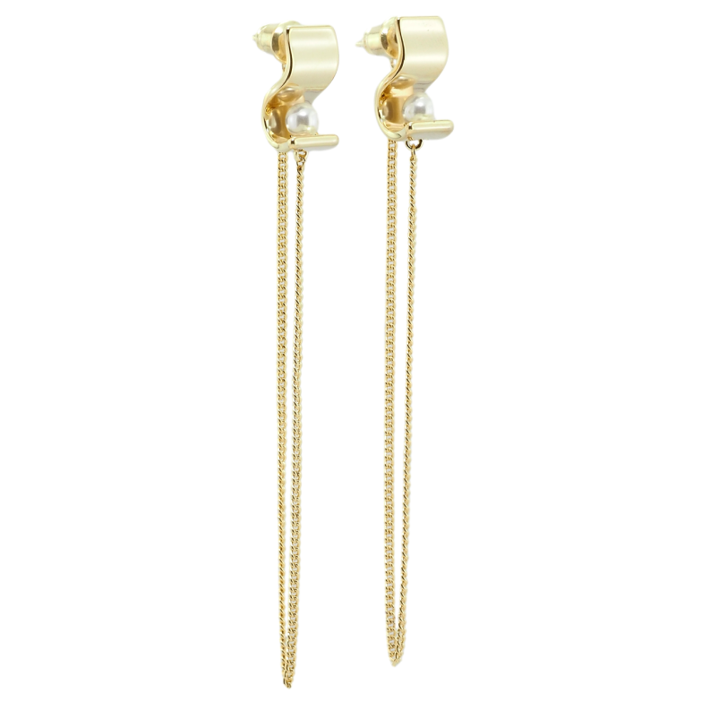 Серьги Xuping QQMM Позолота 14K пусеты Декоративные подвески с цепочками фото №1