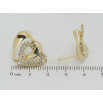 Серьги Xuping QQMM Позолота 14K пусеты Сердечки с цирконием фото №2 Серьги Xuping QQMM Позолота 14K пусеты Сердечки с цирконием фото №2