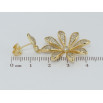 Сережки Xuping QQMM Позолота 14K пусети Квіточки з цирконієм фото №2 Сережки Xuping QQMM Позолота 14K пусети Квіточки з цирконієм фото №2