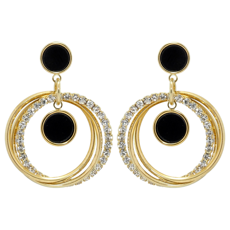 Сережки Xuping QQMM Позолота 14K пусети Підвіски з кільцями фото №10