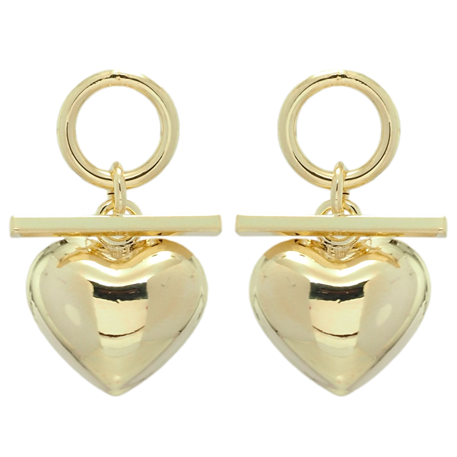 Серьги Xuping QQMM Позолота 14K пусеты Подвески сердечки фото №1 Серьги Xuping QQMM Позолота 14K пусеты Подвески сердечки фото №1