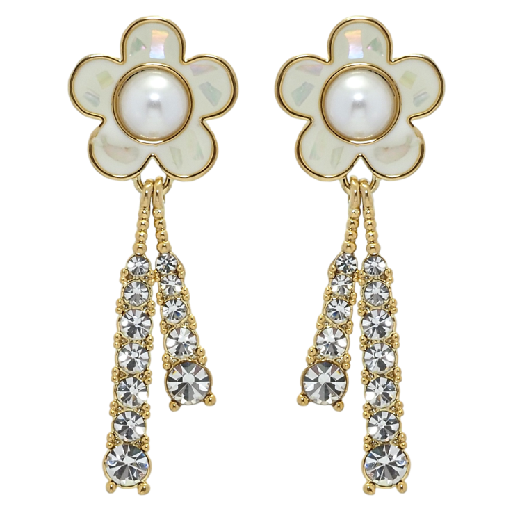 Сережки Xuping QQMM Позолота 14K пусети Квіточки фото №3