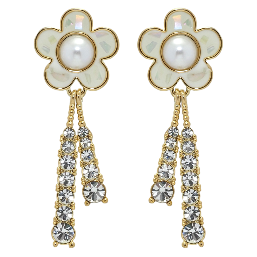 Сережки Xuping QQMM Позолота 14K пусети Квіточки фото №1 Сережки Xuping QQMM Позолота 14K пусети Квіточки фото №1