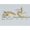 Сережки Xuping QQMM Позолота 14K пусети Сердечки з покриттям білою емаллю фото №2 Сережки Xuping QQMM Позолота 14K пусети Сердечки з покриттям білою емаллю фото №2