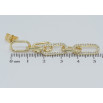 Серьги Xuping QQMM Позолота 14K пусеты Цепочки с цирконием фото №2 Серьги Xuping QQMM Позолота 14K пусеты Цепочки с цирконием фото №2