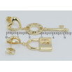 Сережки Xuping QQMM Позолота 14K пусети Підвіски ключ із замком фото №2 Сережки Xuping QQMM Позолота 14K пусети Підвіски ключ із замком фото №2