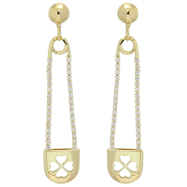 Сережки Xuping QQMM Позолота 14K пусети Підвіски шпильки з цирконієм фото №11 Сережки Xuping QQMM Позолота 14K пусети Підвіски шпильки з цирконієм фото №11