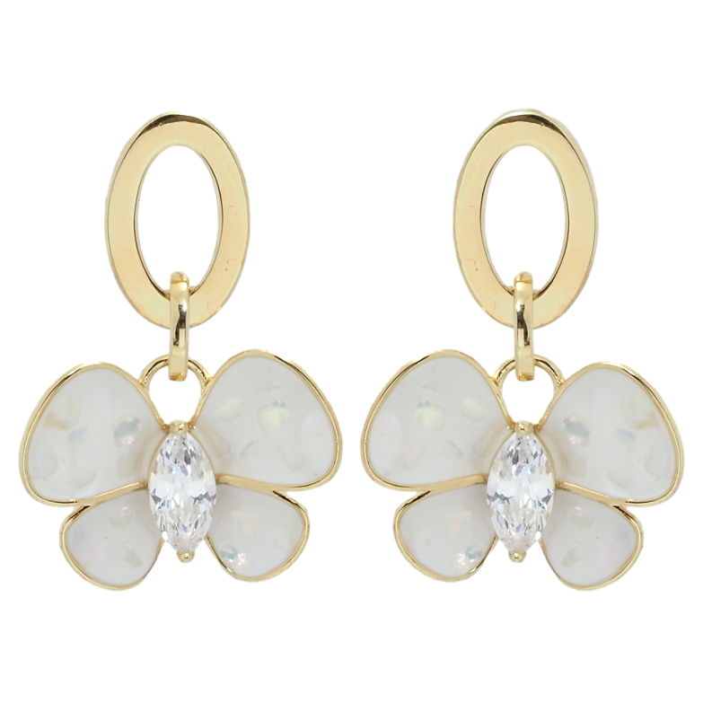 Серьги Xuping QQMM Позолота 14K пусеты Подвески бабочки фото №1