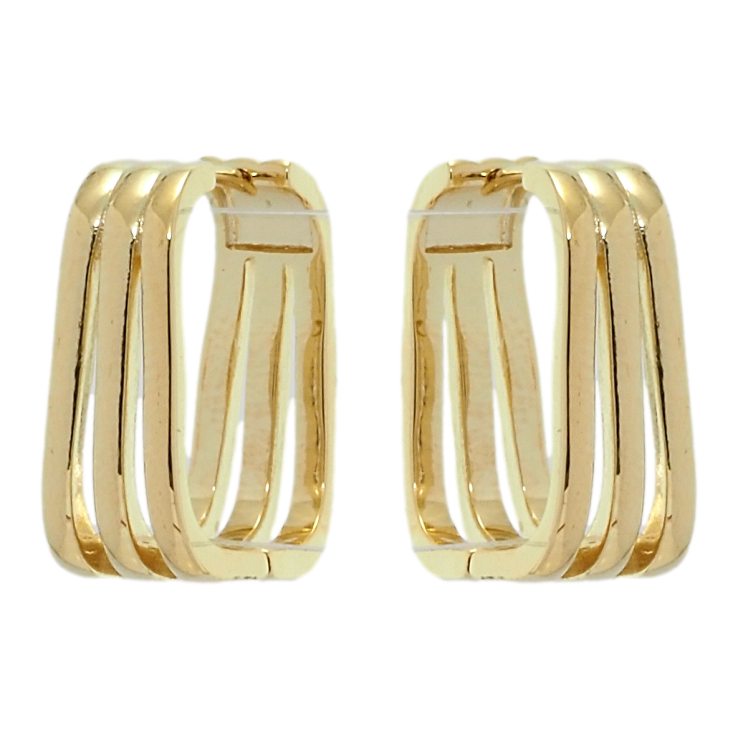 Сережки Xuping QQMM Позолота 14K колечка Смугастий орнамент фото №22 Сережки Xuping QQMM Позолота 14K колечка Смугастий орнамент фото №22