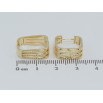 Сережки Xuping QQMM Позолота 14K колечка Смугастий орнамент фото №2