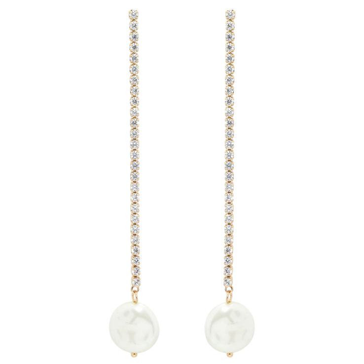 Серьги Xuping QQMM Позолота 18K пусеты Дорожки циркония с перламутровыми бусинами фото №24 Серьги Xuping QQMM Позолота 18K пусеты Дорожки циркония с перламутровыми бусинами фото №24