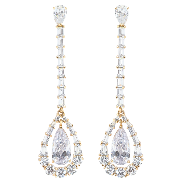 Серьги Xuping QQMM Позолота 18K пусеты Элегантные подвески с цирконием фото №21 Серьги Xuping QQMM Позолота 18K пусеты Элегантные подвески с цирконием фото №21