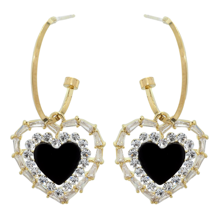 Серьги Xuping JEAN GOUJON Позолота 14K пусеты Сердечки с кристаллами фото №8 Серьги Xuping JEAN GOUJON Позолота 14K пусеты Сердечки с кристаллами фото №8