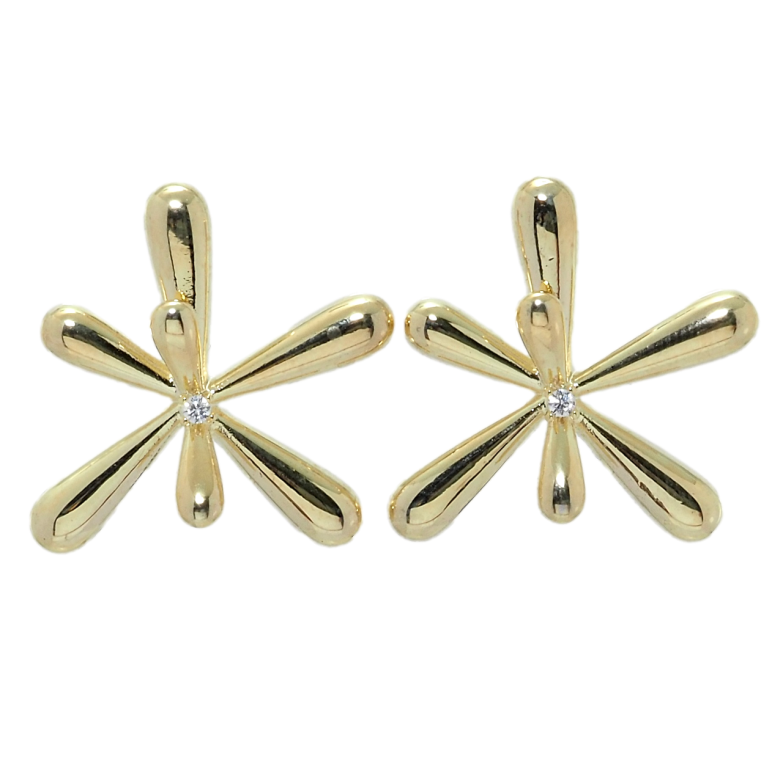 Серьги Xuping JEAN GOUJON Позолота 14K пусеты Фантазийные цветочки фото №1 Серьги Xuping JEAN GOUJON Позолота 14K пусеты Фантазийные цветочки фото №1