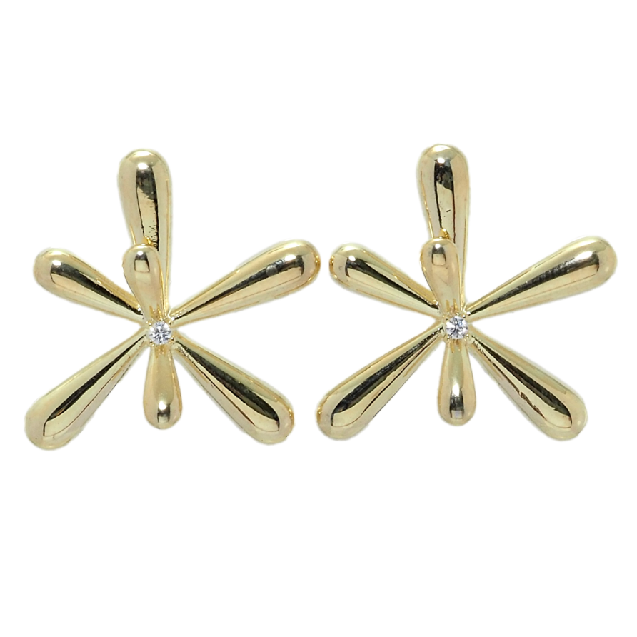 Серьги Xuping JEAN GOUJON Позолота 14K пусеты Фантазийные цветочки фото №1 Серьги Xuping JEAN GOUJON Позолота 14K пусеты Фантазийные цветочки фото №1