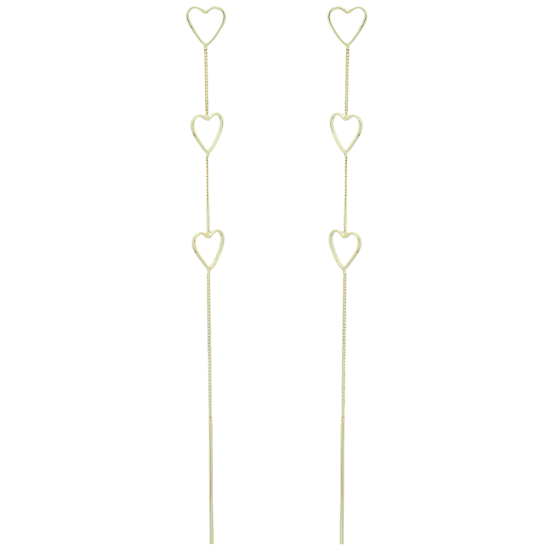 Серьги Xuping JEAN GOUJON Позолота 14K пусеты Подвески сердечки фото №1 Серьги Xuping JEAN GOUJON Позолота 14K пусеты Подвески сердечки фото №1