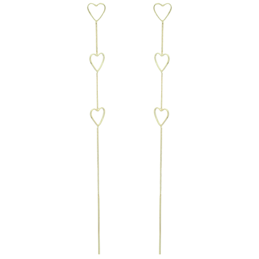 Серьги Xuping JEAN GOUJON Позолота 14K пусеты Подвески сердечки фото №1 Серьги Xuping JEAN GOUJON Позолота 14K пусеты Подвески сердечки фото №1