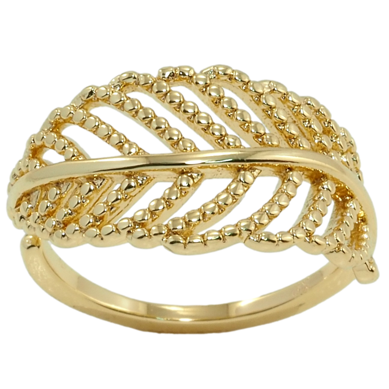 Кольцо Xuping QQMM Позолота 14K Перо фото №1
