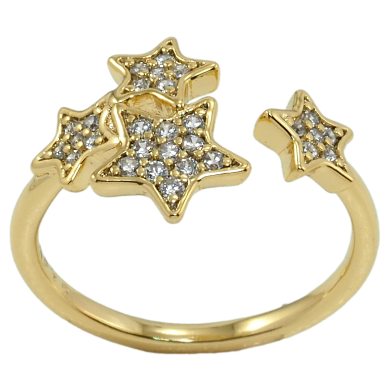 Кольцо Xuping QQMM Позолота 14K Звезды фото №2
