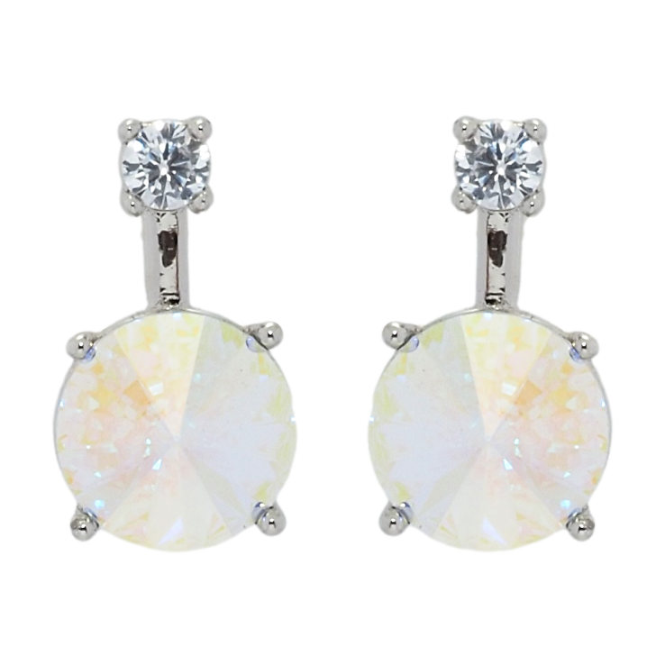 Сережки Xuping колір Родій з кристалами Swarovski пусети Кристал Light Grey Opal ø 3мм та 8 мм фото №19 Сережки Xuping колір Родій з кристалами Swarovski пусети Кристал Light Grey Opal ø 3мм та 8 мм фото №19