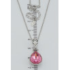 Кулон Xuping колір Родій з кр-ми Swarovski на ланцюжку Кристал Rose довжина 41.5-46.5см х 1мм фото №2 Кулон Xuping колір Родій з кр-ми Swarovski на ланцюжку Кристал Rose довжина 41.5-46.5см х 1мм фото №2