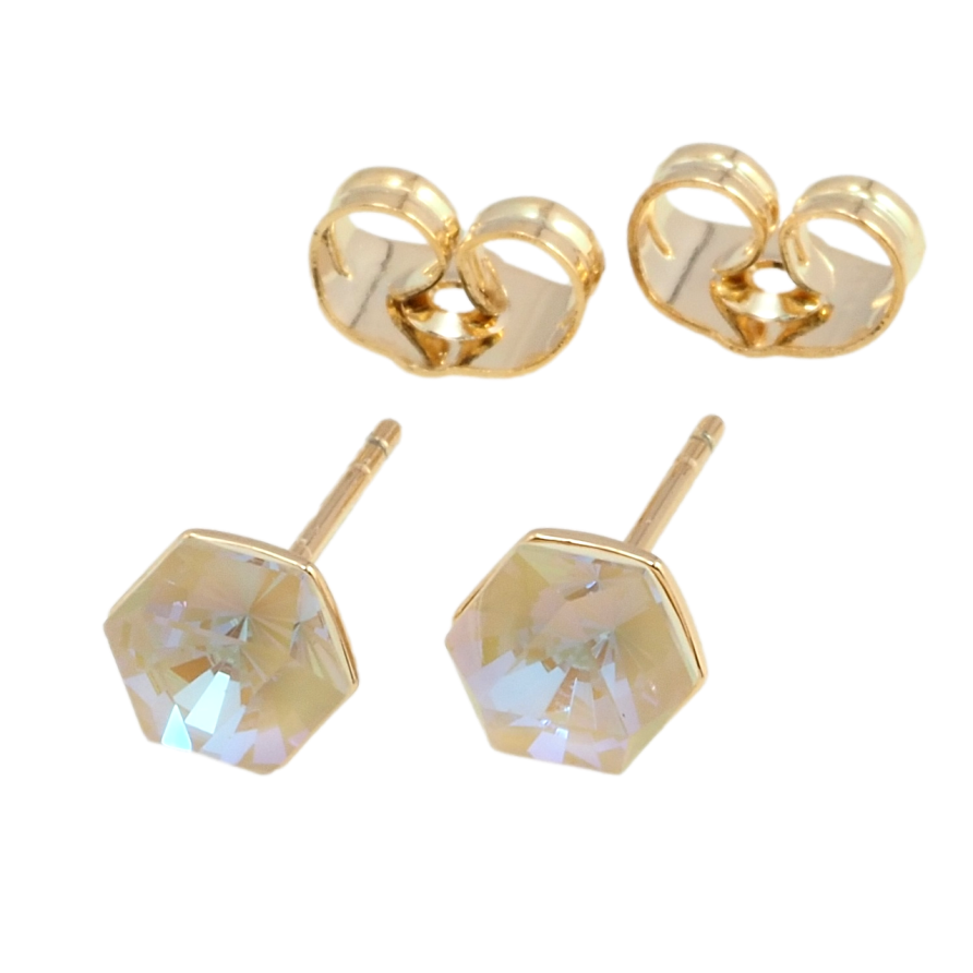 Серьги Xuping цвет 18K с кристаллами Swarovski пусеты Кристалл Ochre Delite, 6х6мм фото №1 Серьги Xuping цвет 18K с кристаллами Swarovski пусеты Кристалл Ochre Delite, 6х6мм фото №1