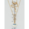Кулон Xuping колір 18K з кр-ми Swarovski на ланцюжку Кристальна квітка Shimmer довжина 41-46см х 1мм фото №2