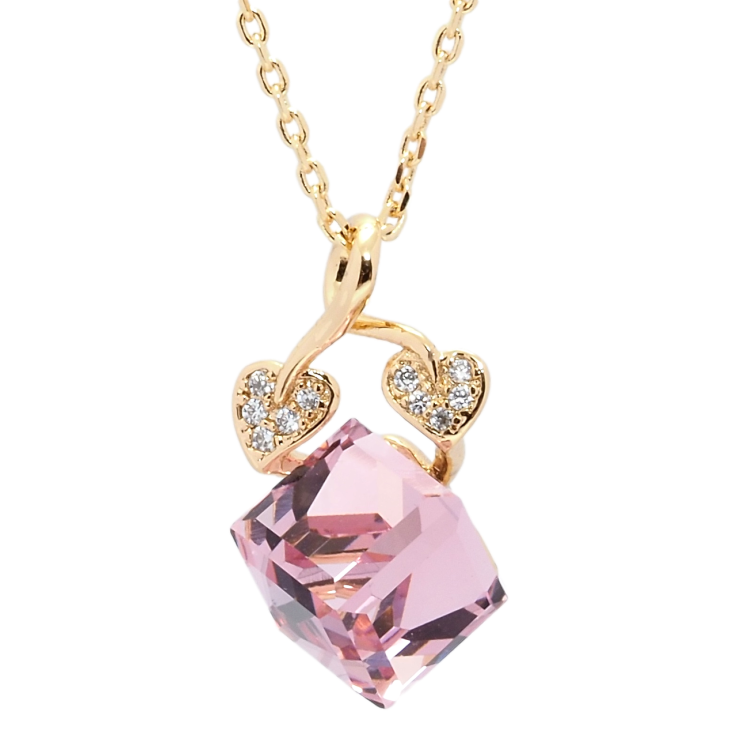 Кулон Xuping колір 18K з кр-ми Swarovski на ланцюжку Кристальний Rose довжина 39-44см х 1мм фото №21 Кулон Xuping колір 18K з кр-ми Swarovski на ланцюжку Кристальний Rose довжина 39-44см х 1мм фото №21