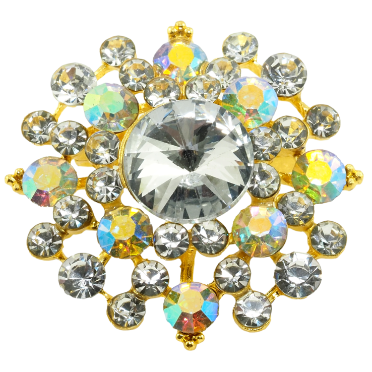 Брошка Квітка зі стразами фото №17 Брошка Квітка зі стразами фото №17