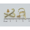Сережки Xuping QQMM Позолота 14K пусети Хрестики з цирконієм фото №2
