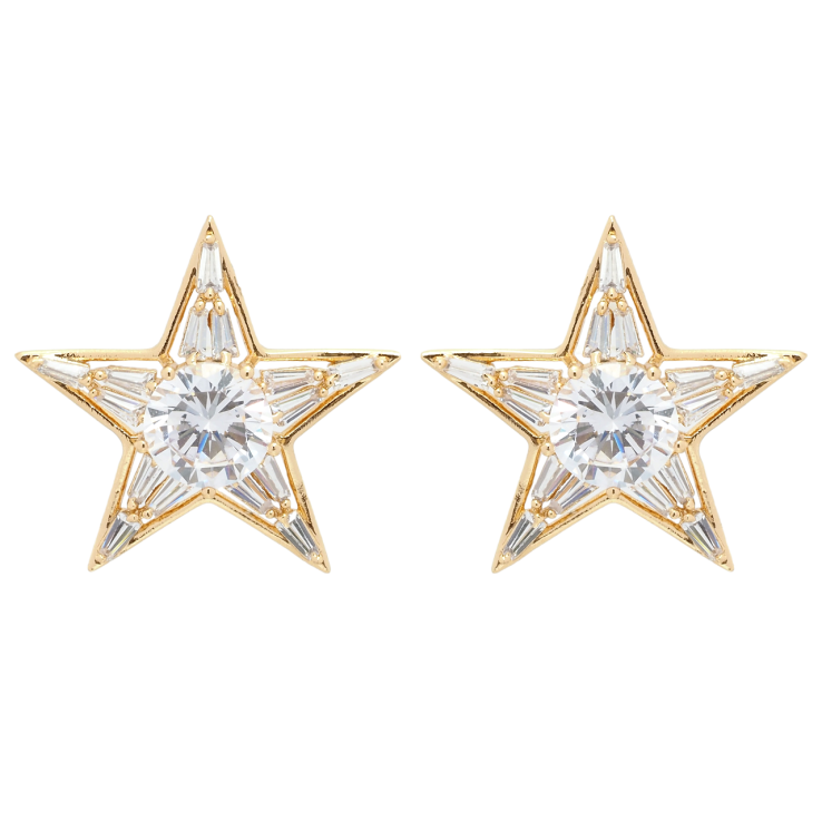 Серьги Xuping QQMM Позолота 18K пусеты Звезды с фианитами фото №22 Серьги Xuping QQMM Позолота 18K пусеты Звезды с фианитами фото №22