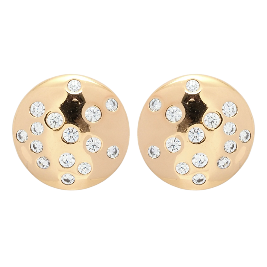 Серьги Xuping QQMM Позолота 18K пусеты Круги с цирконием ø 14мм фото №1 Серьги Xuping QQMM Позолота 18K пусеты Круги с цирконием ø 14мм фото №1