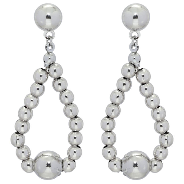 Сережки Xuping QQMM Родій пусети Підвіски з кульок фото №5