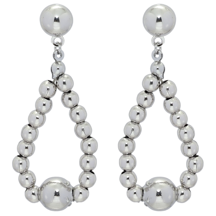 Серьги Xuping QQMM Родий пусеты Подвески из шариков фото №1 Серьги Xuping QQMM Родий пусеты Подвески из шариков фото №1