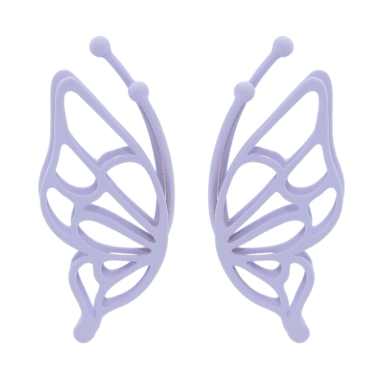 Сережки Xuping QQMM Родій пусети Метелики з покриттям Soft-touch фото №1