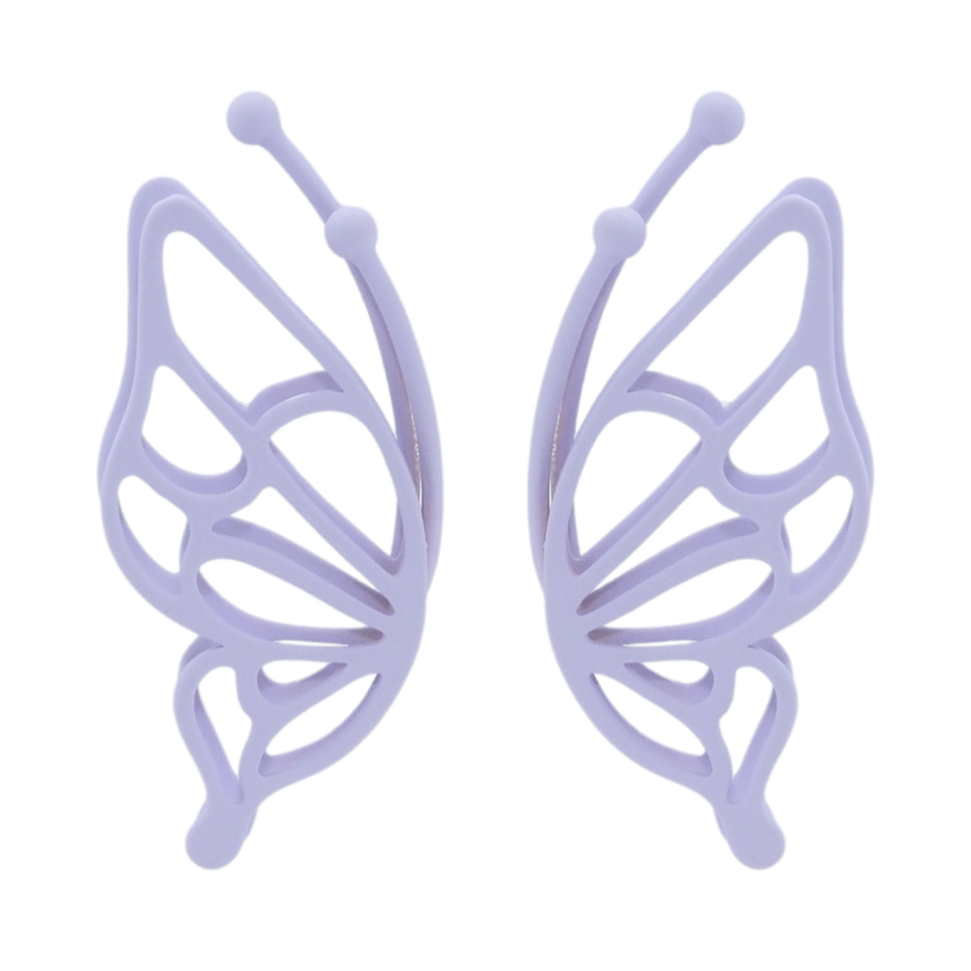 Сережки Xuping QQMM Родій пусети Метелики з покриттям Soft-touch фото №1