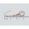 Сережки Xuping колір 18K з кристалами Swarovski французький замок Підвіски з кристалами Clear фото №2