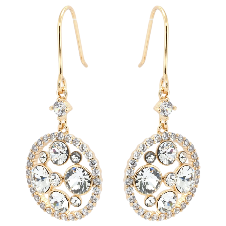 Сережки Xuping колір 18K з кристалами Swarovski французький замок Підвіски з кристалами Clear фото №18 Сережки Xuping колір 18K з кристалами Swarovski французький замок Підвіски з кристалами Clear фото №18