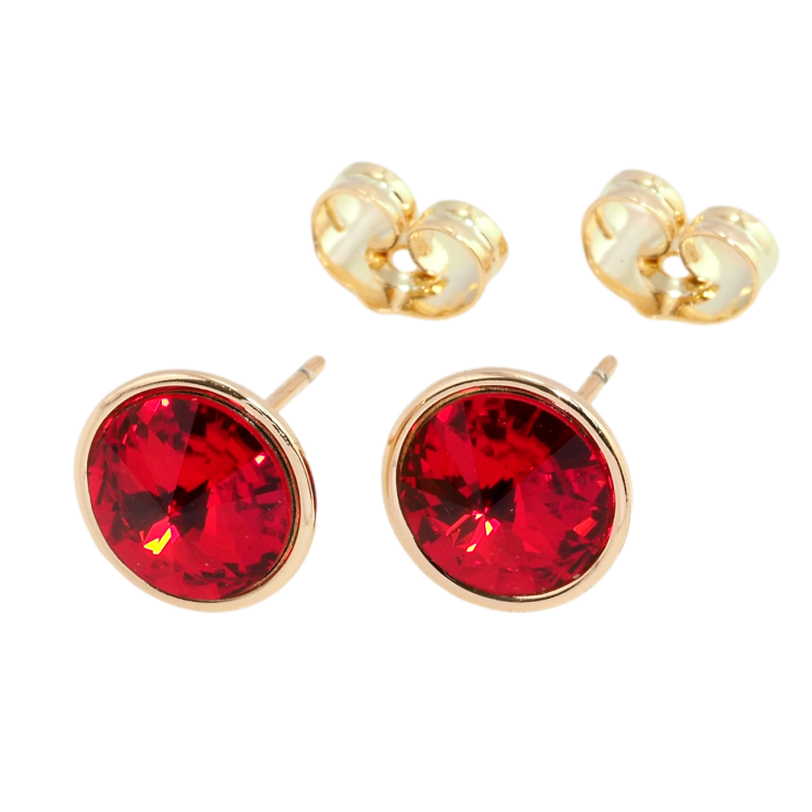 Серьги Xuping цвет 18K с кристаллами Swarovski пусеты Кристаллы Siam ø 10мм фото №4 Серьги Xuping цвет 18K с кристаллами Swarovski пусеты Кристаллы Siam ø 10мм фото №4