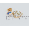 Серьги Xuping цвет 18K с кристаллами Swarovski пусеты Кристаллы АВ с жемчужными сердечками фото №2 Серьги Xuping цвет 18K с кристаллами Swarovski пусеты Кристаллы АВ с жемчужными сердечками фото №2