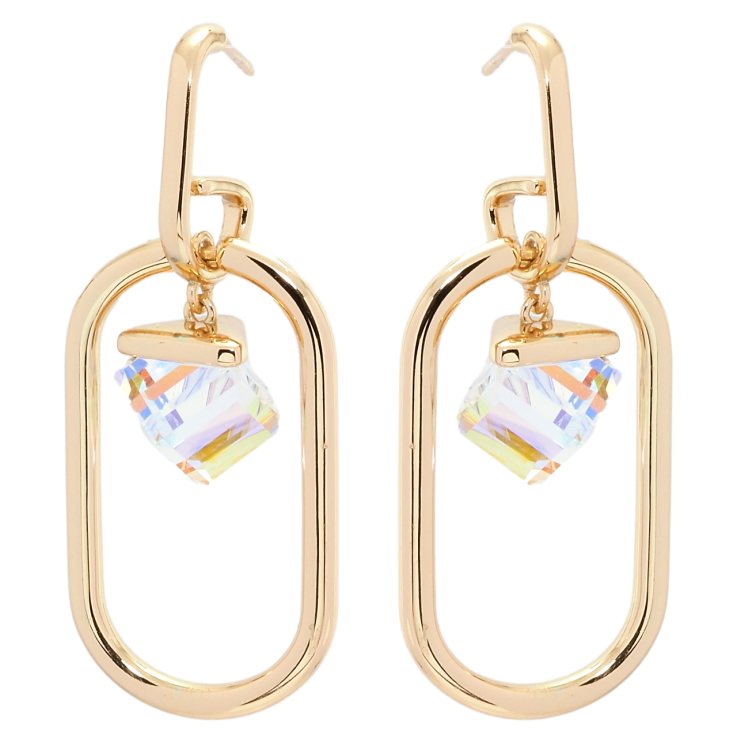 Сережки Xuping колір 18K з кристалами Swarovski пусети Підвіски з кристалами Shimmer фото №5 Сережки Xuping колір 18K з кристалами Swarovski пусети Підвіски з кристалами Shimmer фото №5