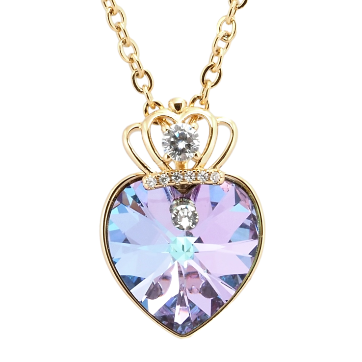 Кулон Xuping 18K з кр-ми Swarovski на ланцюжку Кристальне серце Paradise Shinе з короною довжина 40-45см х2мм фото №14 Кулон Xuping 18K з кр-ми Swarovski на ланцюжку Кристальне серце Paradise Shinе з короною довжина 40-45см х2мм фото №14