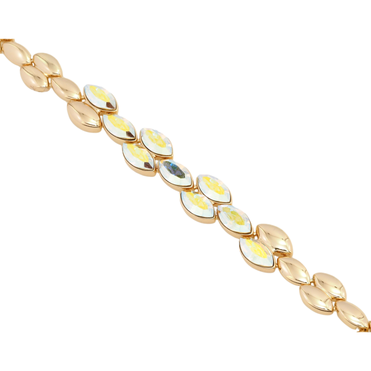 Браслет Xuping цвет 18K с кр-ми Swarovski Вставка из кристаллов АВ с доп.замком 18,20см х 5-9мм фото №11 Браслет Xuping цвет 18K с кр-ми Swarovski Вставка из кристаллов АВ с доп.замком 18,20см х 5-9мм фото №11