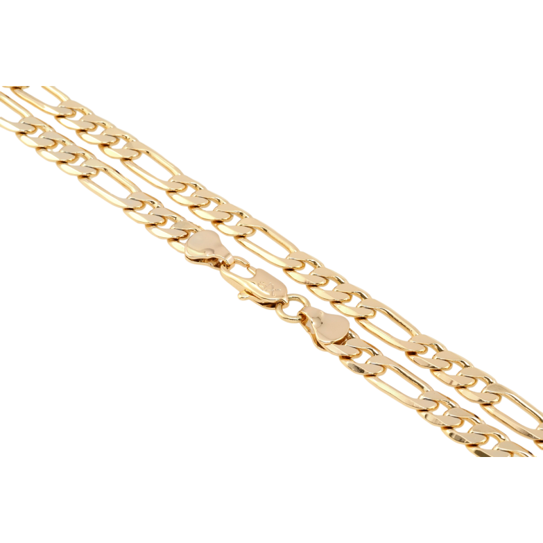 Ланцюжок Xuping Позолота 18K Плетіння Фігаро довжина 49см х 6мм фото №1