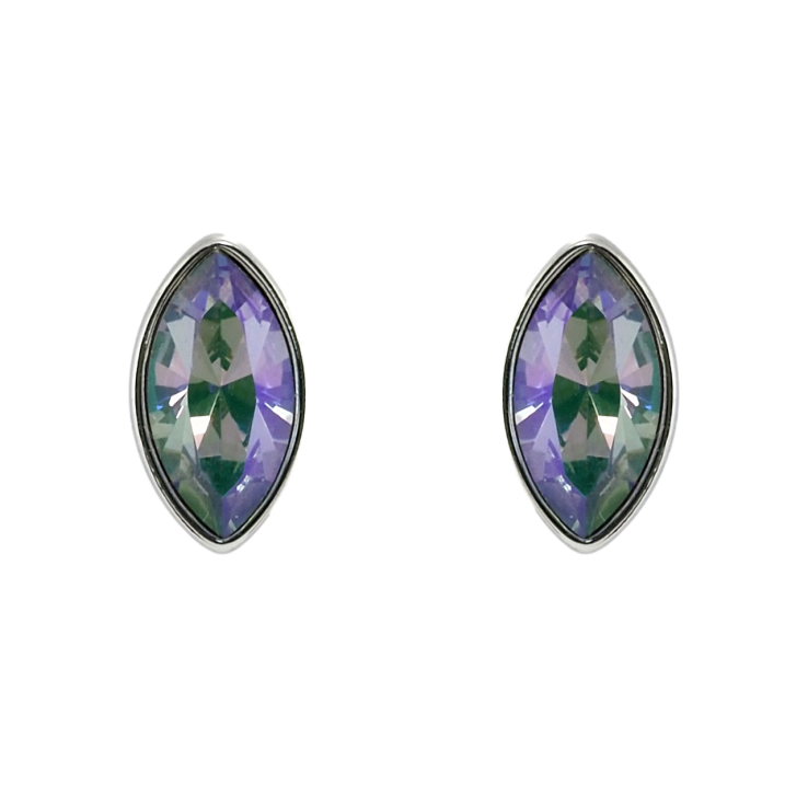 Сережки Xuping колір Родій з кристалами Swarovski пусети Кристал Erinite Shimmer 6х11мм фото №19 Сережки Xuping колір Родій з кристалами Swarovski пусети Кристал Erinite Shimmer 6х11мм фото №19